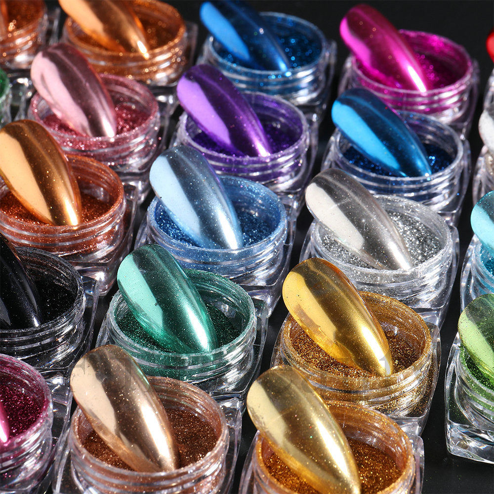 Varche Nail Art High Gloss Crystal Powder (Full Set)