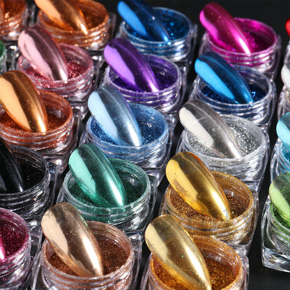 Varche Nail Art High Gloss Crystal Powder (Full Set)