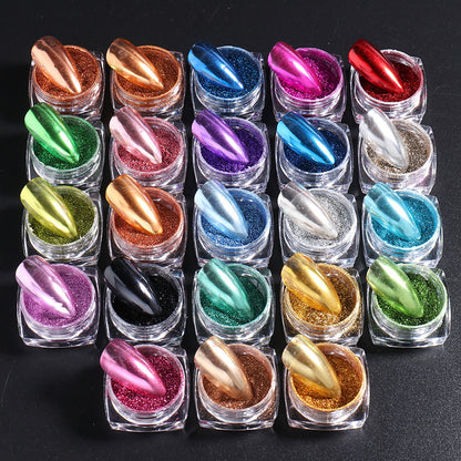 Varche Nail Art High Gloss Crystal Powder (Full Set)