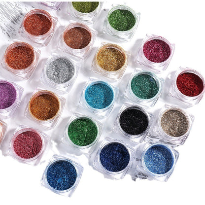 Varche Nail Art High Gloss Crystal Powder (Full Set)