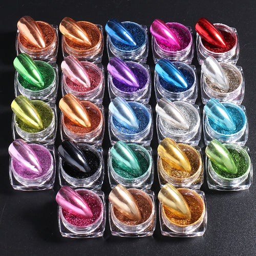 Varche Nail Art High Gloss Crystal Powder (Full Set)