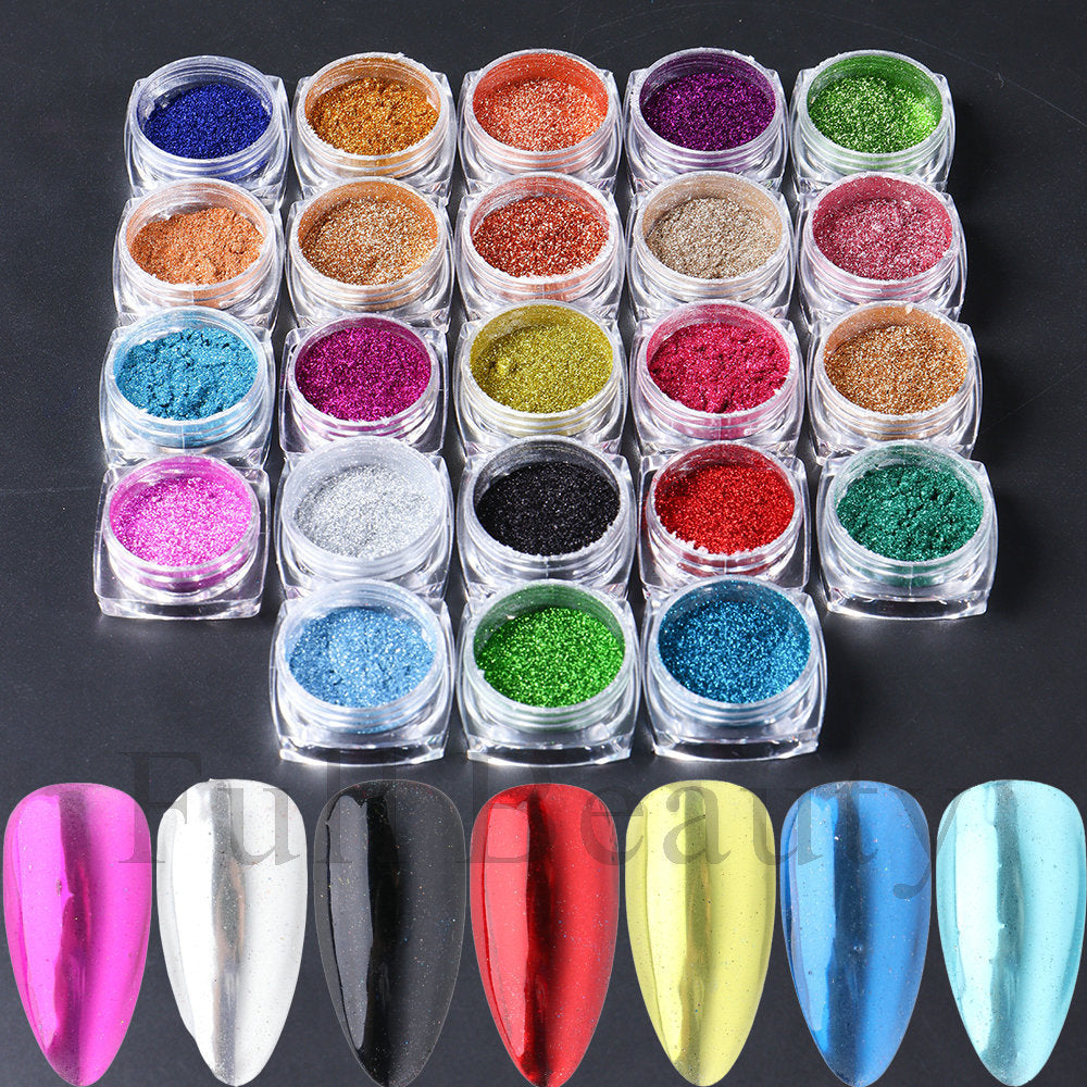Varche Nail Art High Gloss Crystal Powder (Full Set)